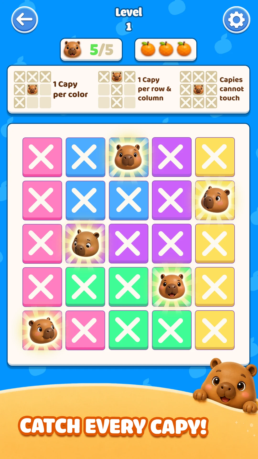 Capydoku:Capybara Brain Puzzle screenshot