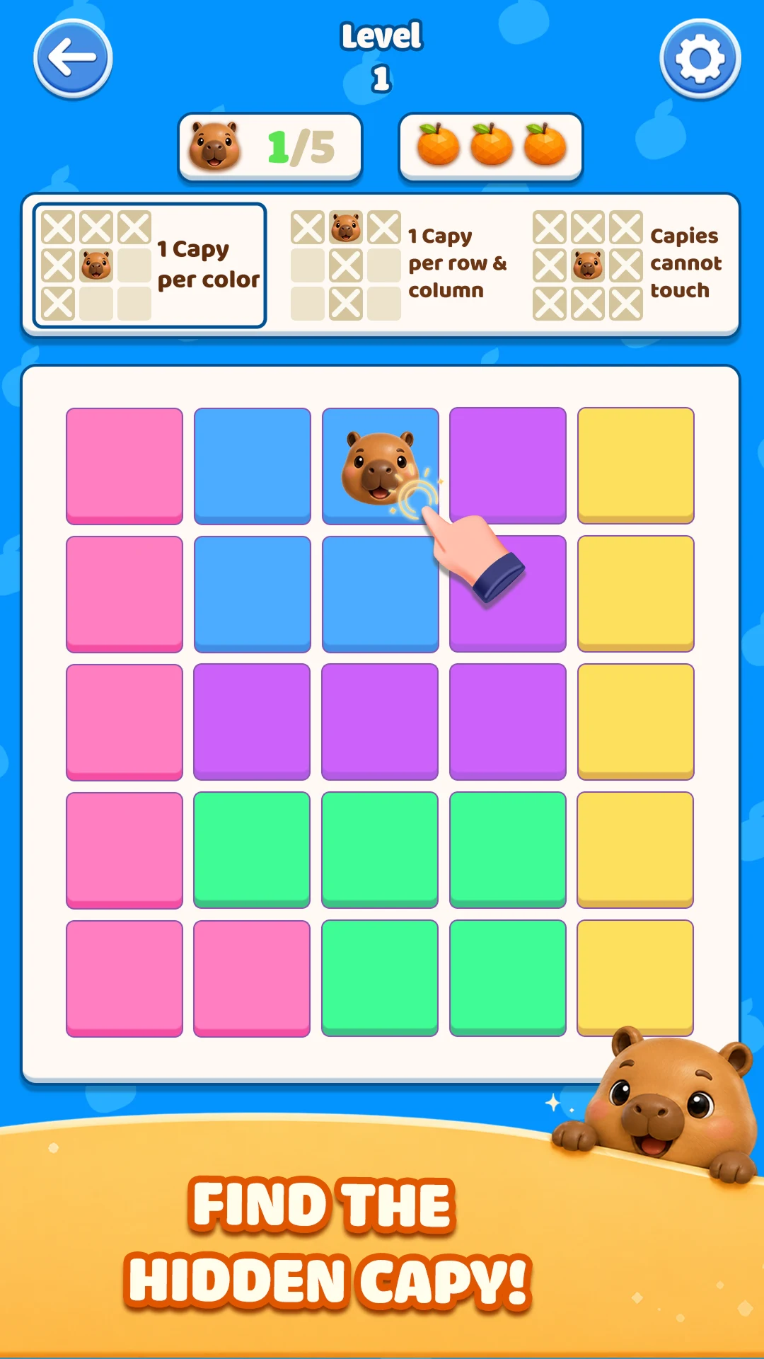 Capydoku:Capybara Brain Puzzle screenshot